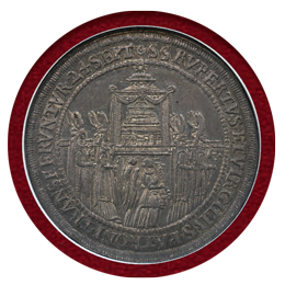 オーストリア ザルツブルク 1628年 ターラー銀貨 ザルツブルク大聖堂 NGC MS64