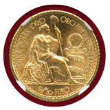 ペルー 1960年 10ソル 金貨 女神座像 NGC MS67