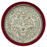 ドイツ ワイマール共和国 1927A 3マルク 銀貨 ノルトハウゼン PCGS MS62