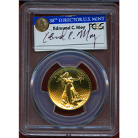 アメリカ 2009年 $20 金貨 ウルトラハイレリーフ PCGS MS70PL Moyサイン