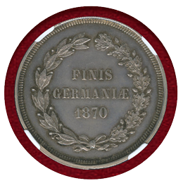 【SOLD】フランス 1870A 5フラン 試作貨(ESSAI) ナポレオン3世有冠 MS64
