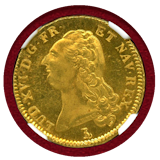 フランス 1786T 2ルイドール 金貨 ルイ16世 NGC MS64