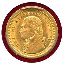 【SOLD】アメリカ 1903年 $1 金貨 ルイジアナ買収100周年記念 ジェファーソン MS66