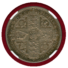 【SOLD】イギリス 1849年 銀貨 ヴィクトリア ゴッドレスフローリン NGC AU53