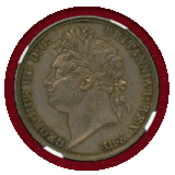 【SOLD】イギリス 1821年 クラウン 銀貨 ジョージ4世 SECUNDO NGC MS61