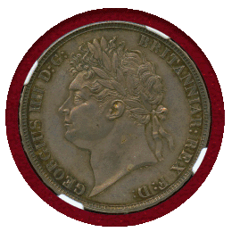 【SOLD】イギリス 1821年 クラウン 銀貨 ジョージ4世 SECUNDO NGC MS61