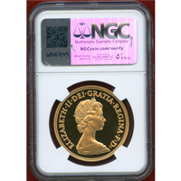 イギリス 1981年 5ポンド 金貨 エリザベス2世 NGC PF70UC