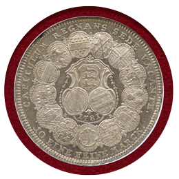 【SOLD】ドイツ アイヒシュテット 1781KR 都市景観 ターラー 銀貨 NGC MS64