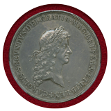 イギリス 1661年 銀メダル チャールズ2世 スペイン通商条約記念 PCGS SP53