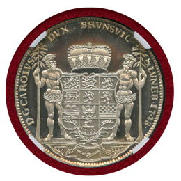 ドイツ ブラウンシュヴァイク 1973(1748) ターラー銀貨 リストライク NGC PF66UC