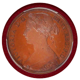 イギリス 1861年 ペニー 銅貨 ヴィクトリア バンヘッド PCGS PR66