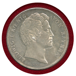 ドイツ バイエルン 1848年 2ターラー 銀貨 ルートヴィヒ1世譲位記念