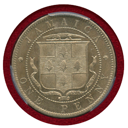 英領 ジャマイカ 1869年 ビクトリアペニー 白銅貨 PCGS MS65