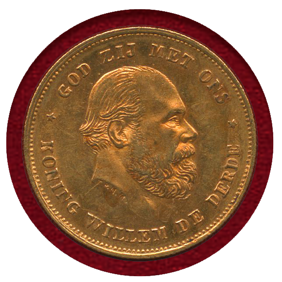 JCC | ジャパンコインキャビネット / オランダ 1875年 10グルデン 金貨 ウィレム3世
