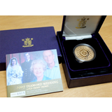 イギリス 2007年 5ポンド 金貨 エリザベス2世 結婚60年記念