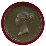 【SOLD】イギリス 1856年 ヴィクトリア女王 W.Wyon アート勲章 銅メダル MS63BN
