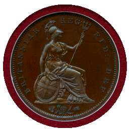 【SOLD】イギリス 1839年 ペニー 銅貨 ヴィクトリア ヤングヘッド NGC PF65BN