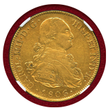 【SOLD】ボリビア 1806PTS PJ 8エスクード金貨 カルロス Ⅳ NGC AU55