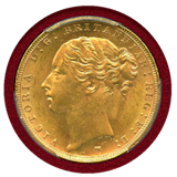 オーストラリア 1886M ソブリン 金貨 ヴィクトリア ヤングヘッド セントジョージ MS63+