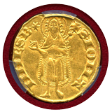 【SOLD】フランス オランジュ (1340-93) フローリン 金貨  PCGS AU58