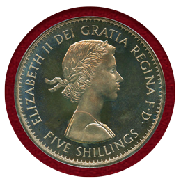 【SOLD】イギリス 1960年 クラウン 白銅貨 エリザベス2世 VIPプルーフ PR65CAM