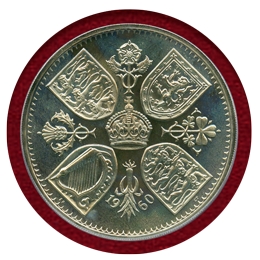 【SOLD】イギリス 1960年 クラウン 白銅貨 エリザベス2世 VIPプルーフ PR65CAM