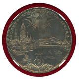 ドイツ フランクフルト 1772PCB ターラー 銀貨 都市景観 NGC MS62