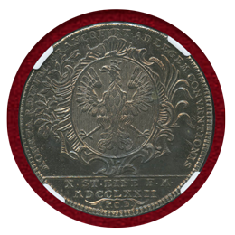 ドイツ フランクフルト 1772PCB ターラー 銀貨 都市景観 NGC MS62