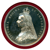 イギリス 1887年 銀メダル ヴィクトリア女王即位50周年記念 PCGS SP62