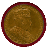 イギリス 1902年 銅メダル エドワード7世戴冠記念 NGC MS63BN