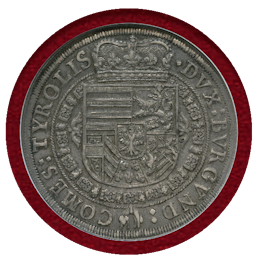 神聖ローマ帝国 オーストリア 1632年 ターラー 銀貨 レオポルト AU Details