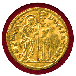 イタリア ヴェネチア 1659-1674年 ゼッキーノ 金貨 ドメニコ・コンタリーニ