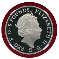 イギリス 2015 £5 銀貨 シャーロット王女生誕/洗礼2枚セット PF69UC/PF70UC