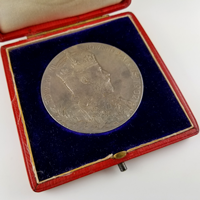 【SOLD】イギリス 1902年 銀メダル エドワード7世/アレクサンドラ