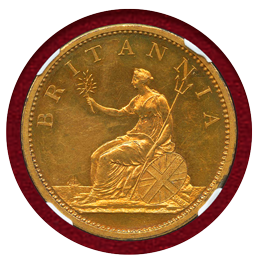 イギリス 1806年 ペニー 銅貨 ギルト ジョージ3世 NGC PF61