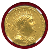 プトレマイオス朝 紀元前246-222 オクタドラクマ 金貨 プトレマイオス3世 Ch XF