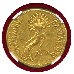 プトレマイオス朝 紀元前246-222 オクタドラクマ 金貨 プトレマイオス3世 Ch XF