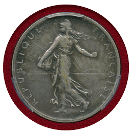 【SOLD】フランス 1898年 2フラン 銀貨 種を蒔く女神 PCGS PR58Matte