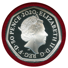 イギリス 2020年 EU離脱記念 50ペンス銀貨(プルーフ)&ニッケル貨セット