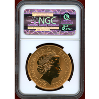 イギリス 2001 £5 金貨 ヴィクトリア没後100年 リバースプルーフ NGC PF69
