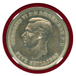 イギリス 1951年 クラウン 白銅貨 ジョージ6世 英国フェスティバル NGC PL62