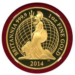 【SOLD】イギリス 2014年 金貨 ブリタニア 5枚セット PF69UC