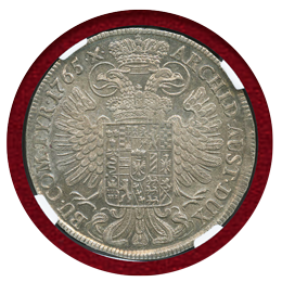 【SOLD】オーストリア 1765年 ターラー銀貨 マリアテレジア NGC AU58
