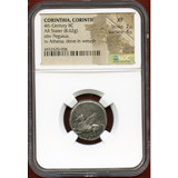 古代ギリシャ コリンティア コリント 紀元前4世紀頃 ステーター 銀貨 ペガサス NGC XF