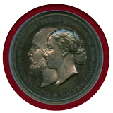 イギリス 1866年 銀メダル ロイヤルウェディング Helena&Christian UNC