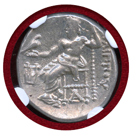 マケドニア王国 紀元前323-317 ドラクマ 銀貨 フィリップ3世 NGC Ch AU