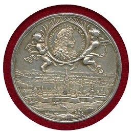 【SOLD】神聖ローマ帝国 オーストリア 1685年 大トルコ戦争勝利記念　銀メダル