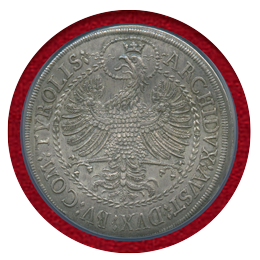 【SOLD】オーストリア 神聖ローマ帝国 1686年 2ターラー銀貨 レオポルト1世 MS65+