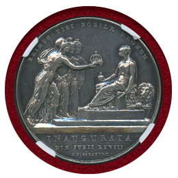 イギリス 1838年 銀メダル ヴィクトリア戴冠記念 NGC AU DETAILS