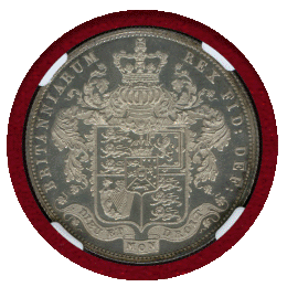 イギリス 1826年 1/2クラウン 銀貨 ジョージ4世 NGC PF63